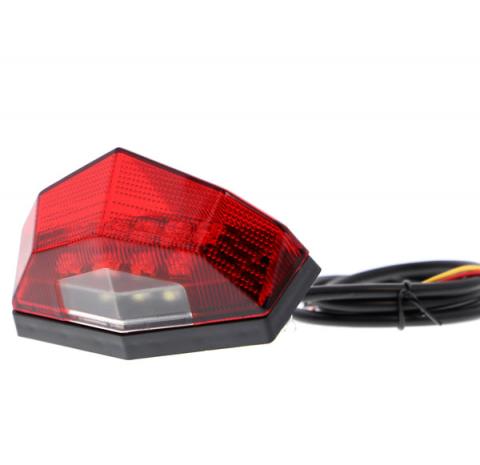 Combination Rear Light / Number Plate Light (Red) Evotech for Accessories Combination Rear Light Number Plate Light (Red) Universel