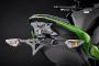 Soporte de matrícula Evotech para Kawasaki Z900 Performance 2021+